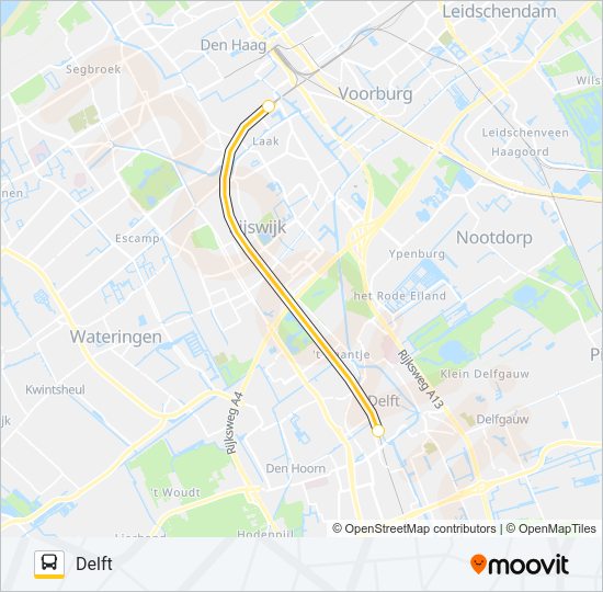 SNELBUS I.P.V. TREIN Bus Line Map