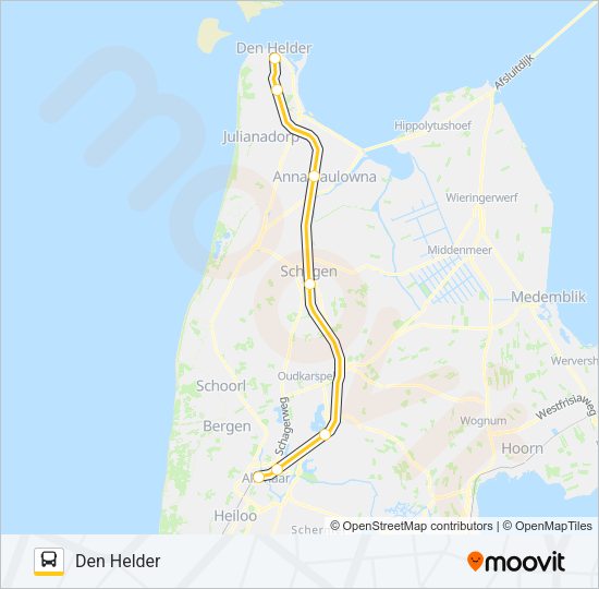 SNELBUS I.P.V. TREIN Bus Line Map