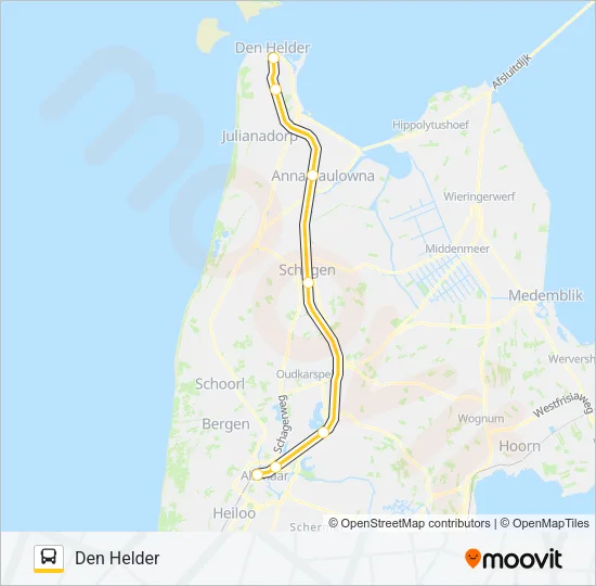 SNELBUS I.P.V. TREIN Bus Line Map