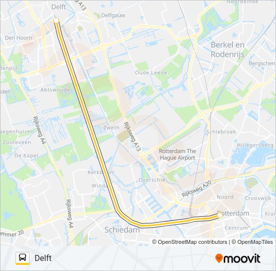 SNELBUS I.P.V. TREIN Bus Line Map