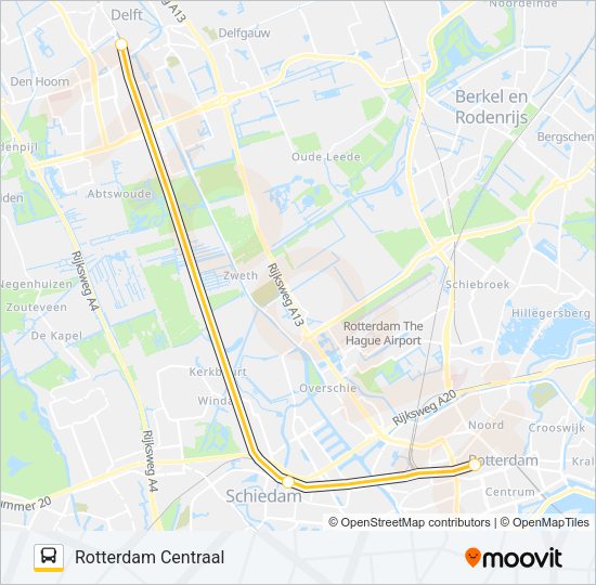 SNELBUS I.P.V. TREIN Bus Line Map