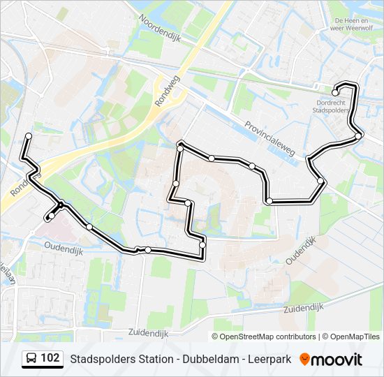 102 Bus Line Map