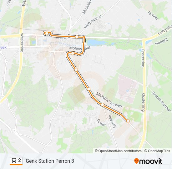 2 Bus Line Map