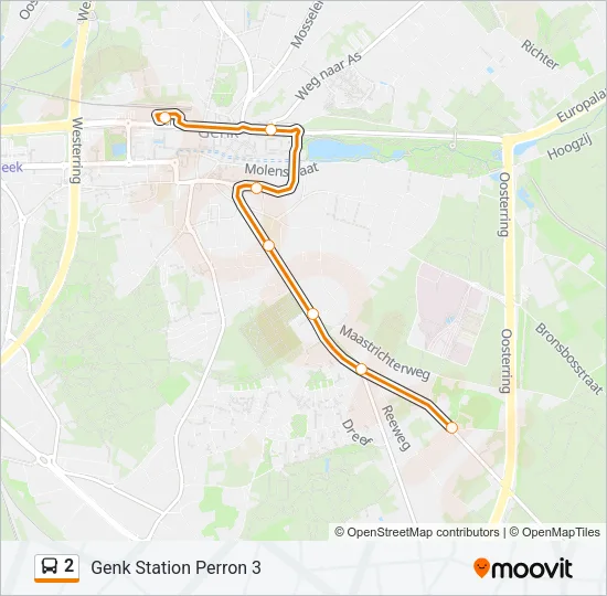 2 Bus Line Map