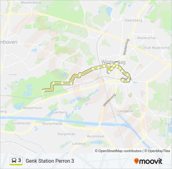 3 Bus Line Map