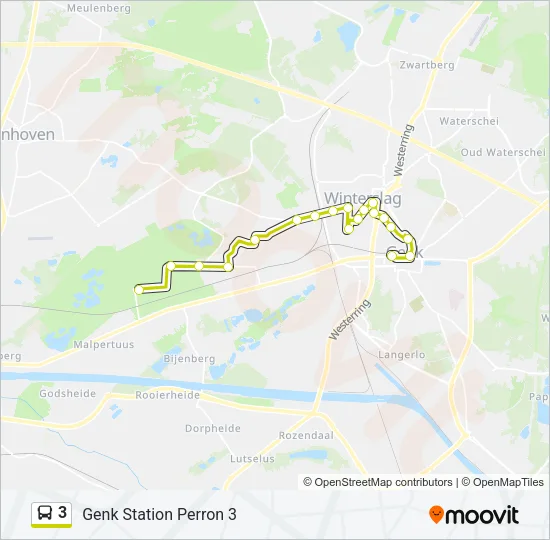 3 Bus Line Map