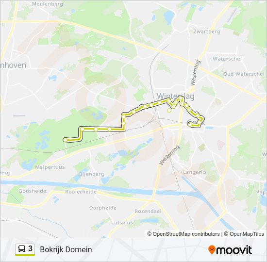 3 Bus Line Map