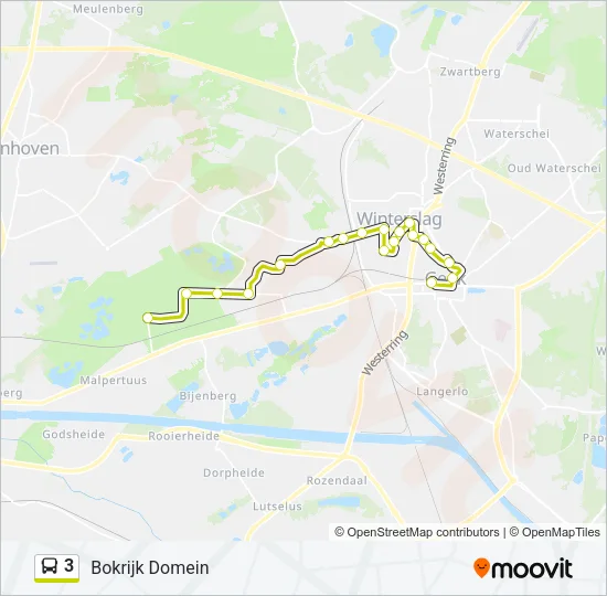 3 Bus Line Map