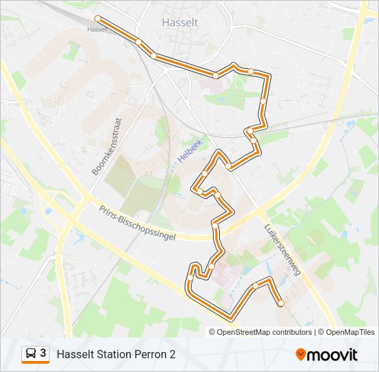 3 Bus Line Map