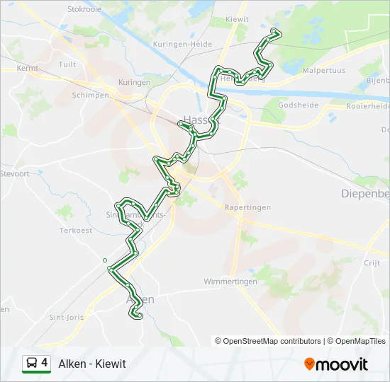 4 Bus Line Map