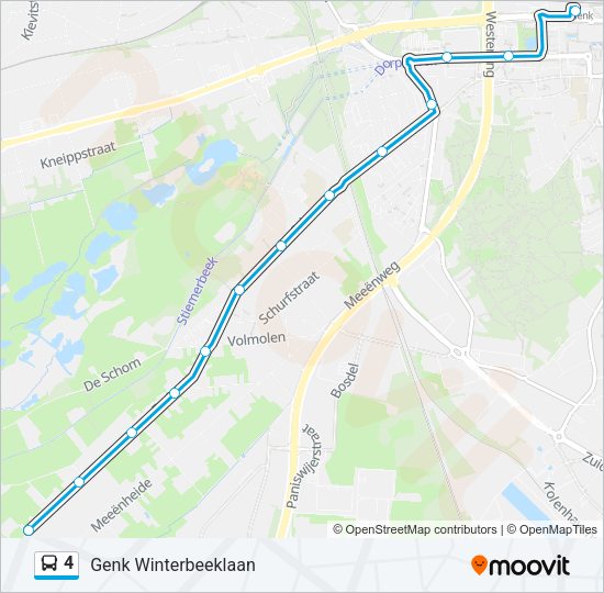 4 Bus Line Map