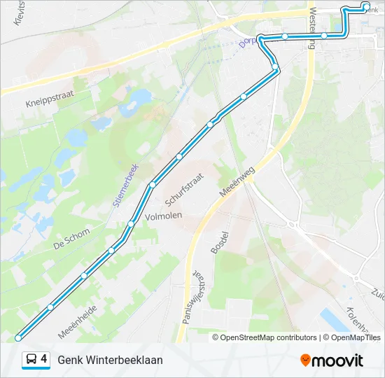 4 Bus Line Map