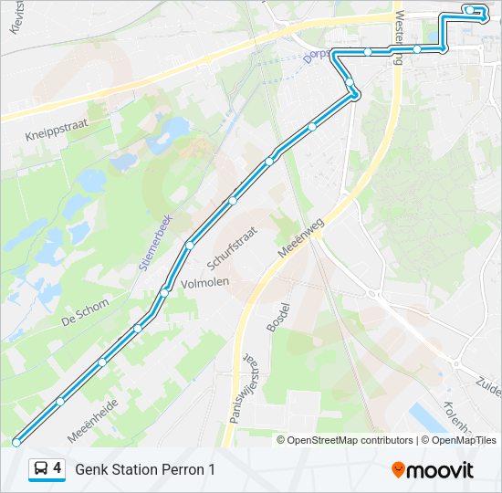 4 Bus Line Map