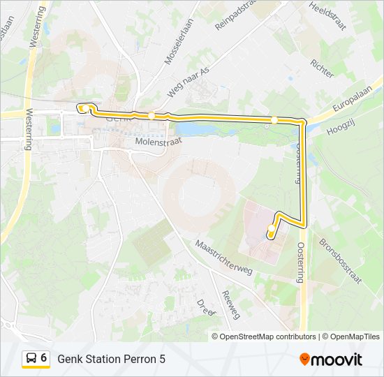 6 Bus Line Map
