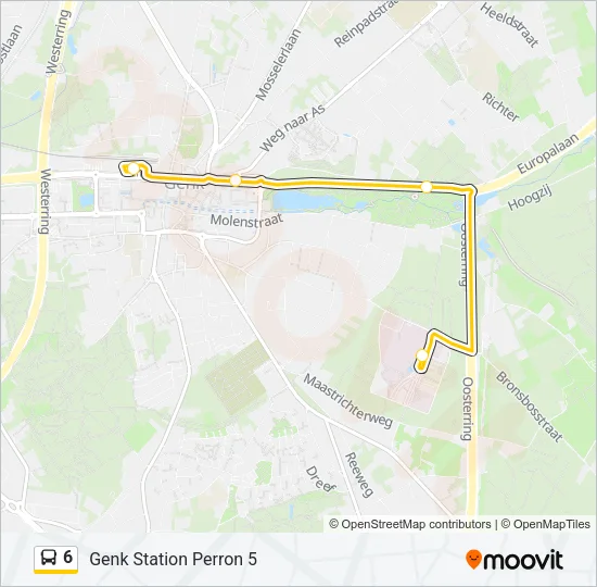 6 Bus Line Map
