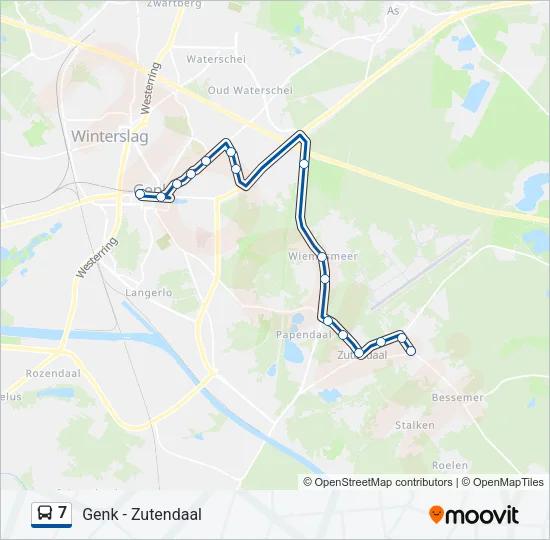 7 Bus Line Map