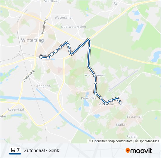 7 Bus Line Map