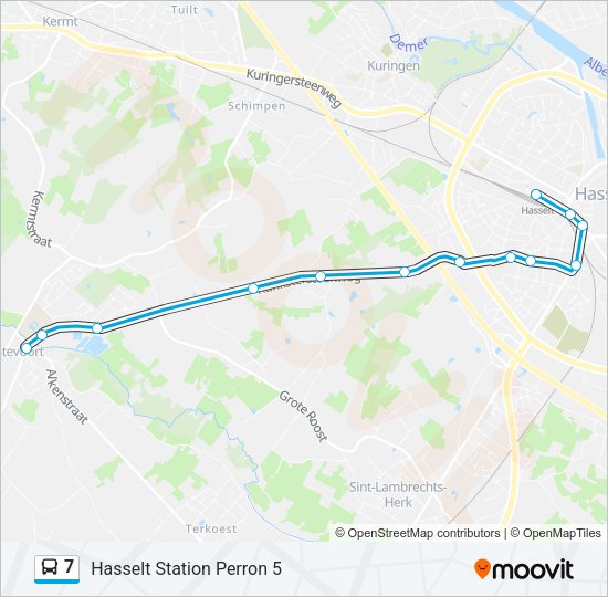 7 Bus Line Map