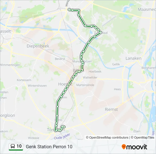 10 Bus Line Map