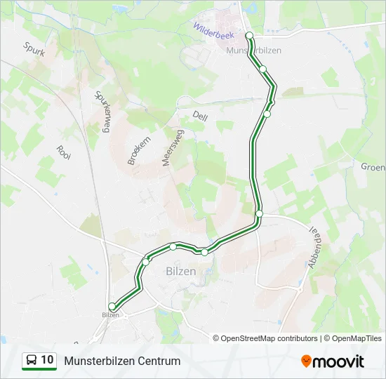 10 Bus Line Map