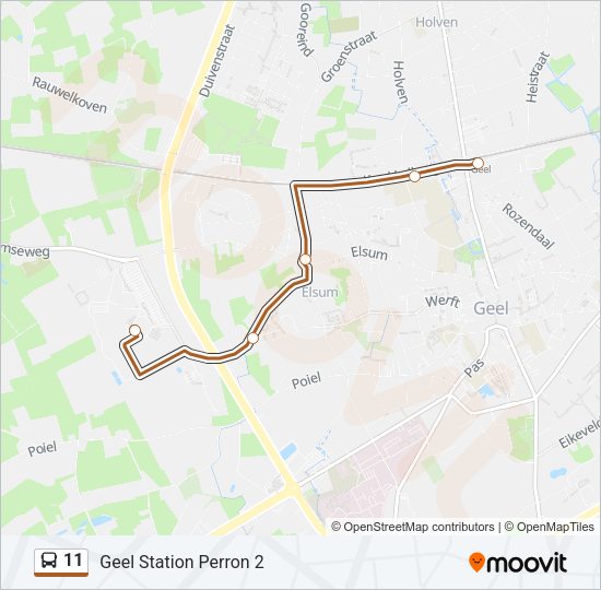 11 Bus Line Map