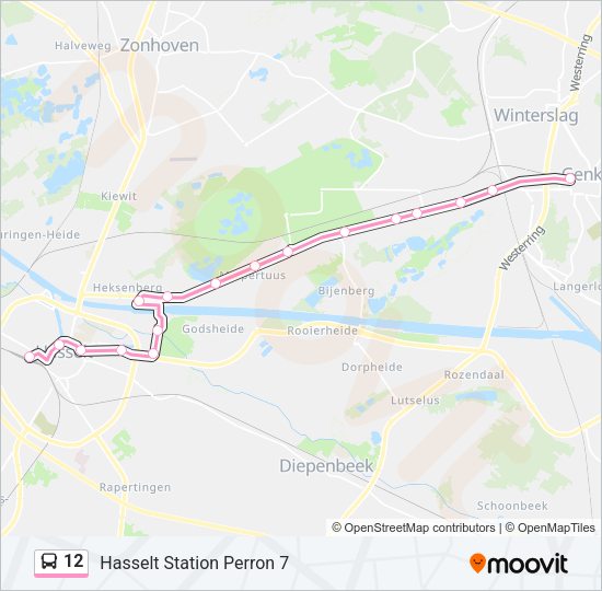 12 Bus Line Map