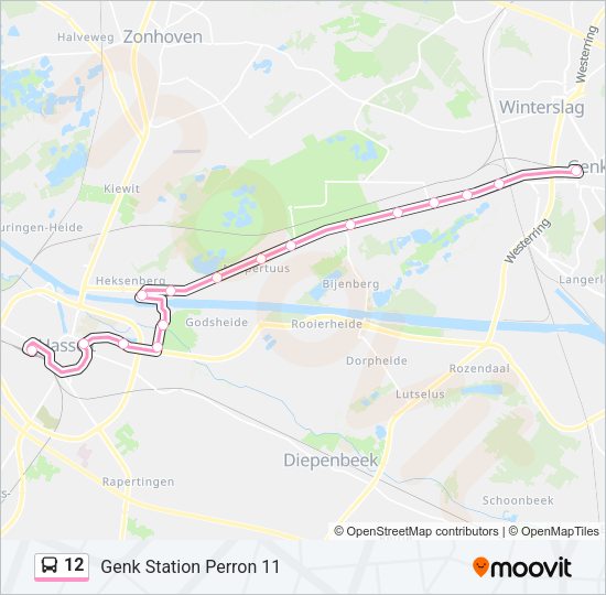 12 Bus Line Map