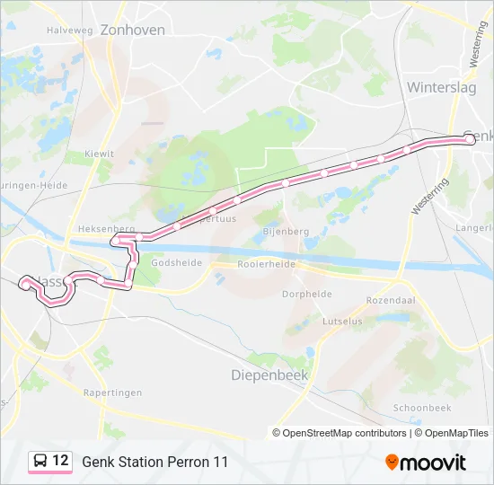 12 Bus Line Map
