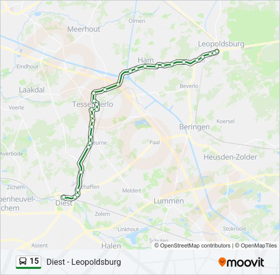 15 Bus Line Map