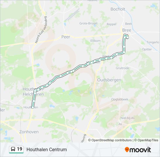 19 Bus Line Map