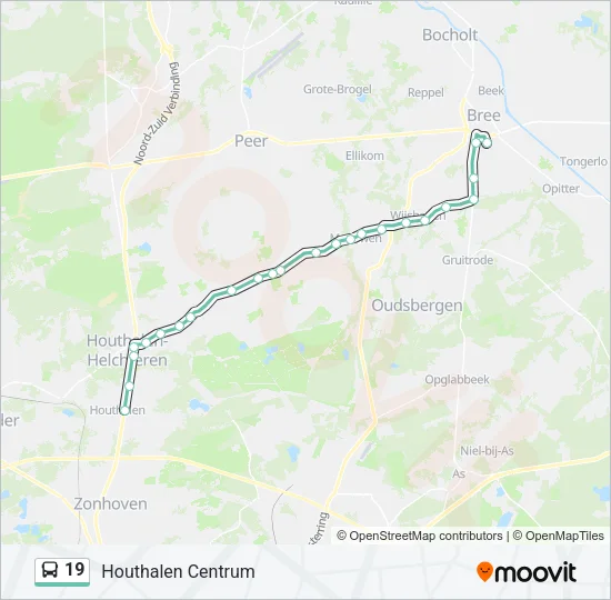 19 Bus Line Map