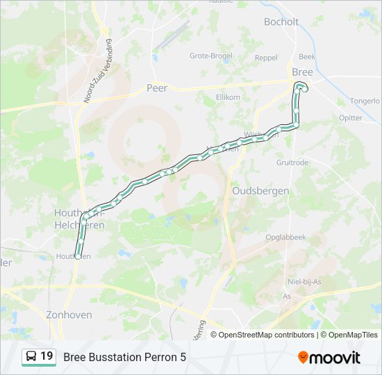 19 Bus Line Map