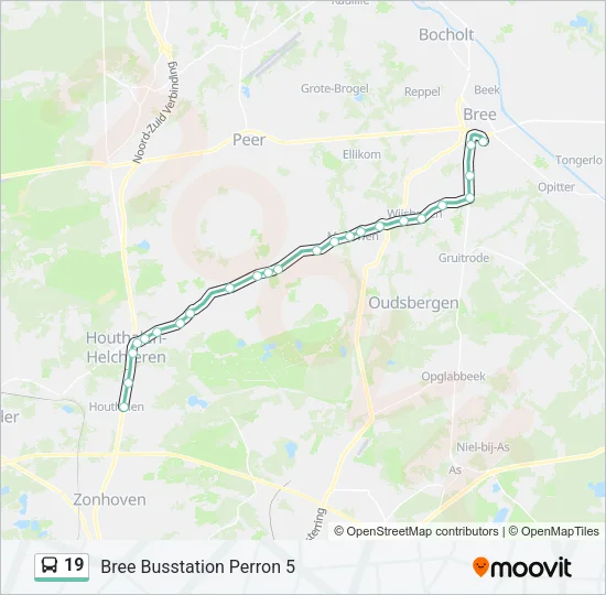 19 Bus Line Map