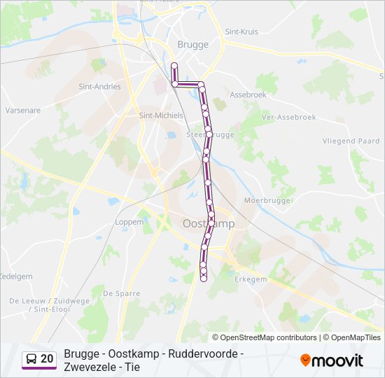 20 Bus Line Map
