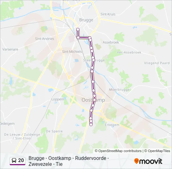 20 Bus Line Map