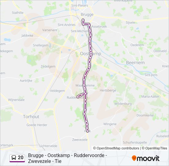 20 Bus Line Map