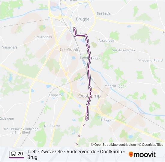 20 Bus Line Map