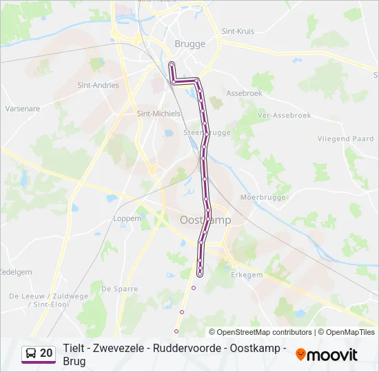 20 Bus Line Map