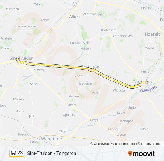 23 Bus Line Map