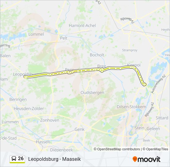 26 Bus Line Map
