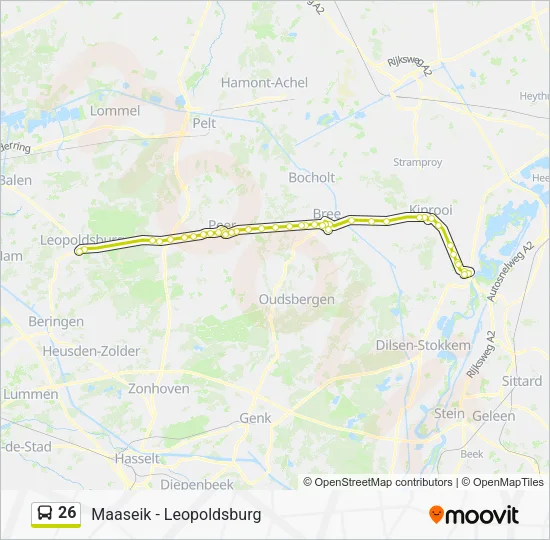 26 Bus Line Map
