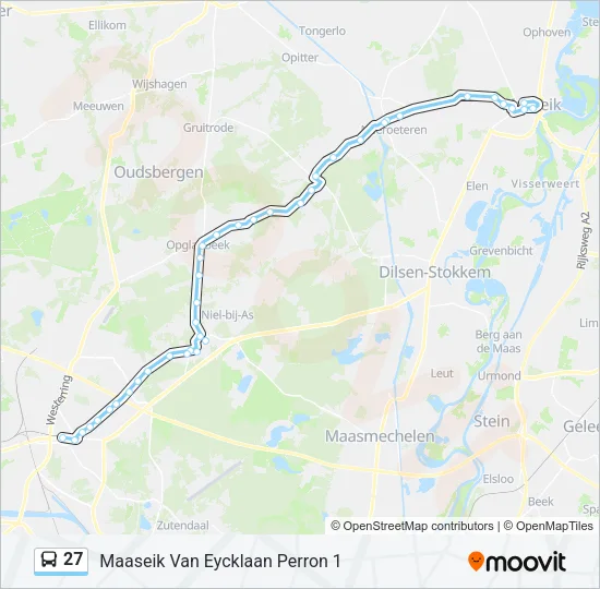 27 Bus Line Map