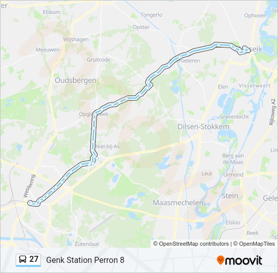 27 Bus Line Map