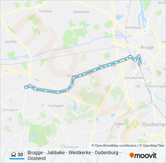 30 Bus Line Map