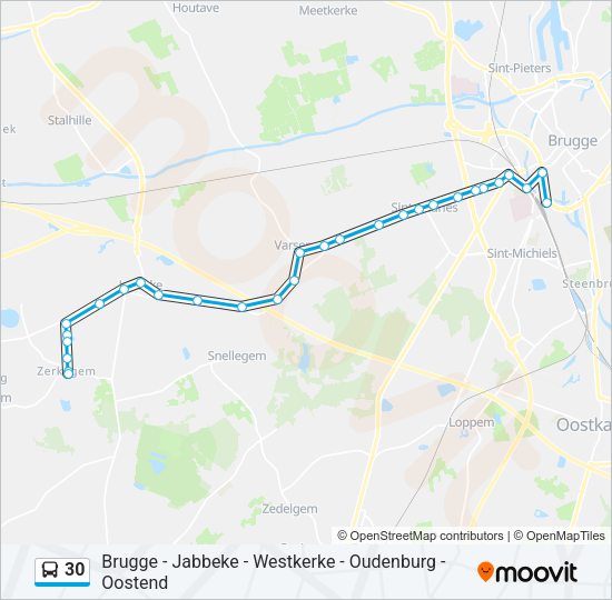 30 Bus Line Map