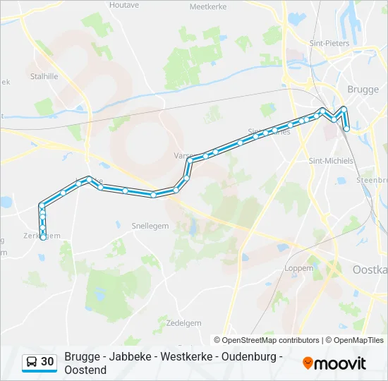 30 Bus Line Map