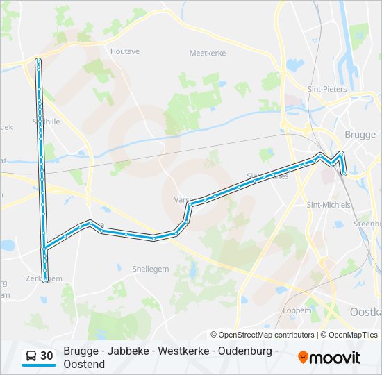 30 Bus Line Map