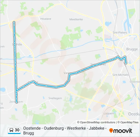 30 Bus Line Map