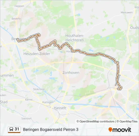 31 Bus Line Map