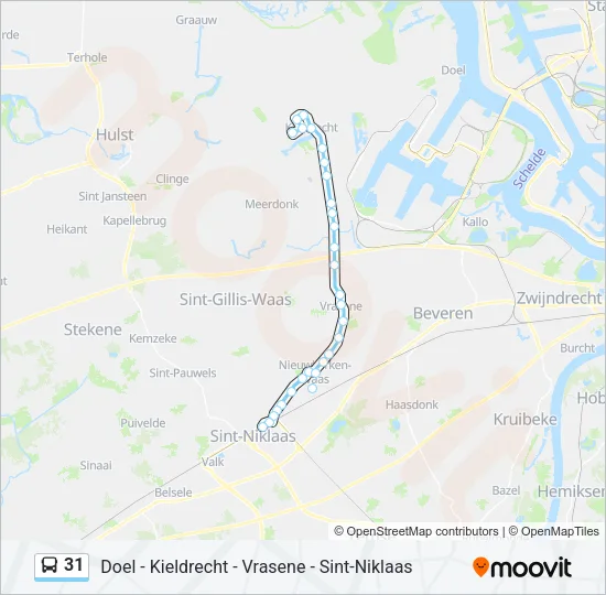 31 Bus Line Map